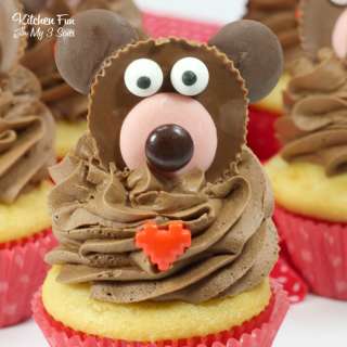 Valentine Bear Cupcakes