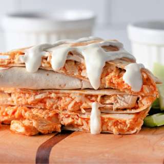 Buffalo Chicken Quesadillas
