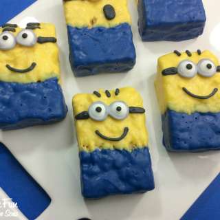 Minion Rice Krispie Treats