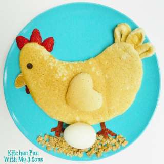Chicken and Egg Pancake Breakfast
