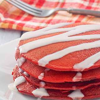 Red Velvet Pancakes