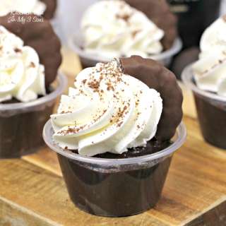 Mint Chocolate Pudding Shots