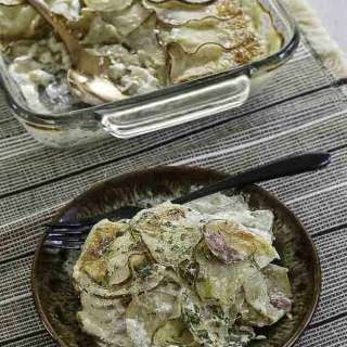Easy Scalloped Potatoes and Ham