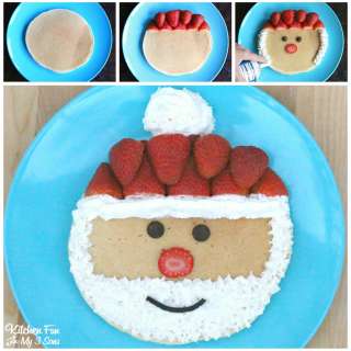 Christmas Santa Pancakes