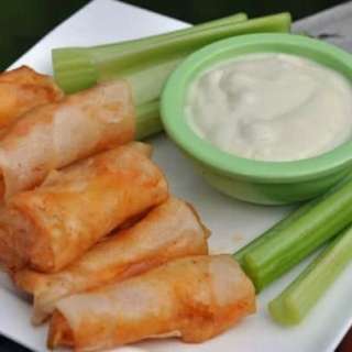 Grand Lux Cafe Buffalo Chicken Spring Rolls