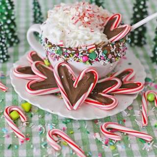 Candy Cane Peppermint Hot Cocoa