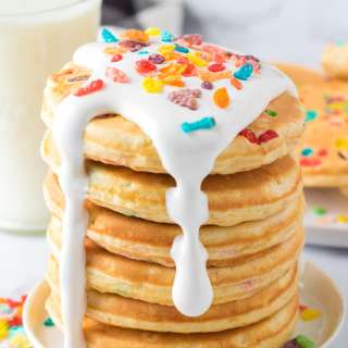 Fruity Pebble Pancakes