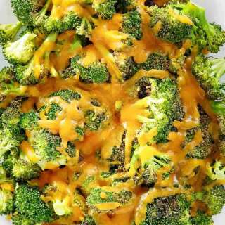 Keto Oven Roasted Broccoli and Cheese