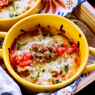 Individual Lasagna Casserole Bowls