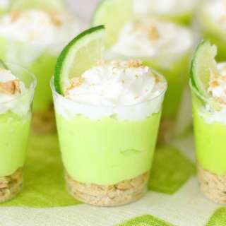 Key Lime Pie Pudding Shots
