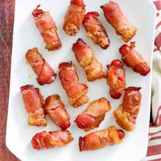 Brown Sugar Bacon Wrapped Little Smokies