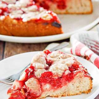 Homemade Cherry Coffee Cake