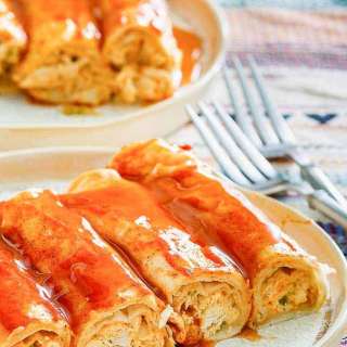 Cream Cheese Chicken Enchiladas