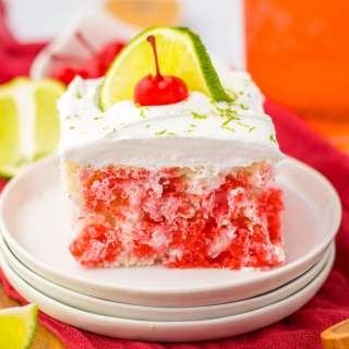 Cherry Limeade Poke Cake