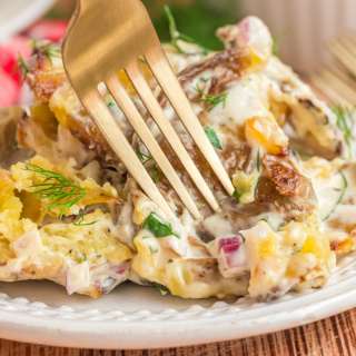 Smashed Potato Salad