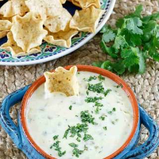 Authentic Mexican Restaurant White Queso Dip (Queso Blanco)