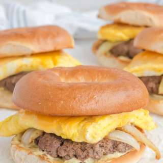 Homemade McDonald's Steak, Egg and Cheese Bagel