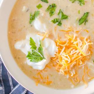 Green Chicken Enchilada Soup