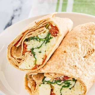 Homemade Starbucks Spinach Feta Breakfast Wrap