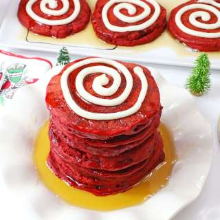 Red Velvet Pancakes