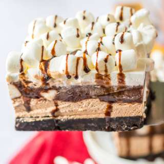 No Bake Hot Chocolate Lasagna