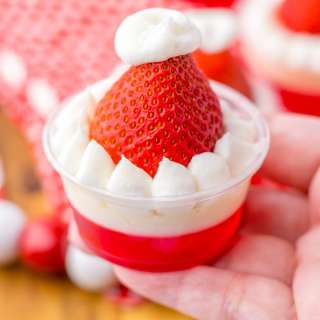 Santa Hat Jello Shots