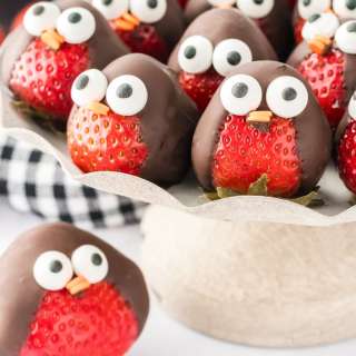 Chocolate Covered Strawberry Penguins
