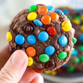 M&M Brownie Cookies