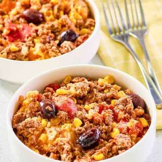 Hearty Hamburger Corn Casserole