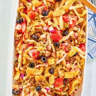 Nostalgic Crunch: Frito Taco Salad with Catalina Dressing