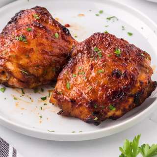 Air Fryer BBQ Chicken Thighs