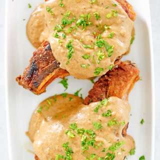 Southern Smothered Pork Chops with Homemade Pan Gravy