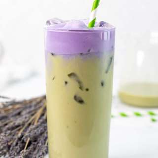 Copycat Starbucks Iced Lavender Cream Oatmilk Matcha