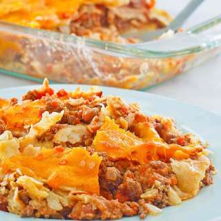 Easy Make-Ahead Taco Casserole with Tortillas