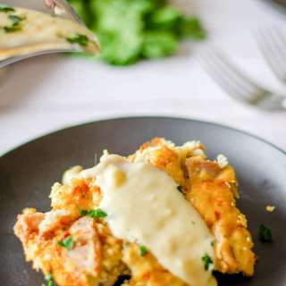 Baked Tarragon Chicken Popover Casserole