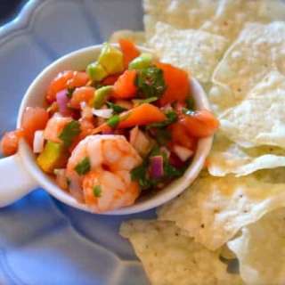 Saltgrass Steakhouse Boiled Shrimp and Avocado Salsa