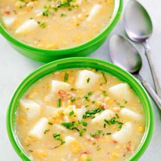 Easy Creamy Corn Chowder with Creamed Corn