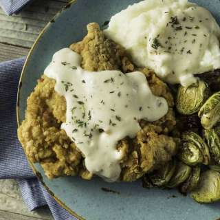 Southern Chicken Fried Steak with White Gravy