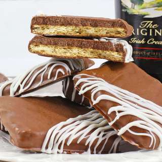 Chocolate Covered Graham Crackers (with Baileys)