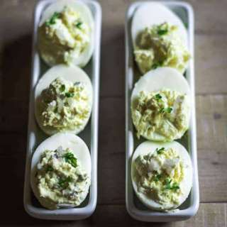 Truffle Deviled Eggs