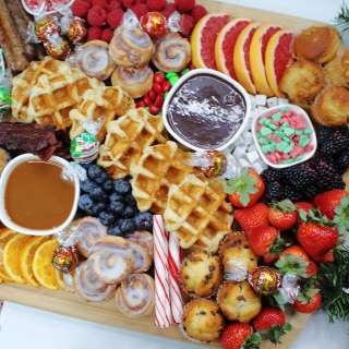 Holiday Breakfast Charcuterie Board