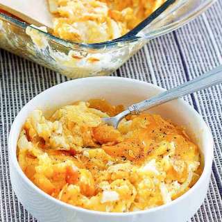 Crunchy Cheesy Hash Brown Casserole (Potluck Potato Casserole)