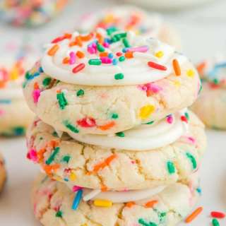 Crumbl Birthday Cake Cookies - Homemade Copycat Recipe