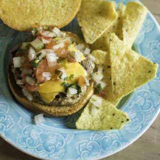 Juicy Mexican Turkey Burgers with Pico de Gallo