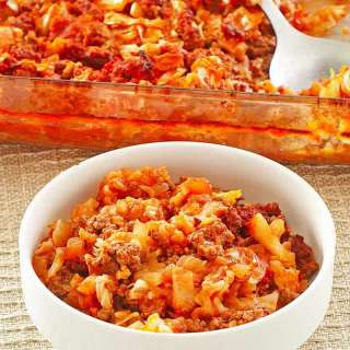 Easy Unstuffed Cabbage Roll Casserole