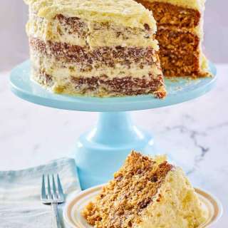Vintage Hawaiian Graham Cracker Cake with Pineapple Frosting
