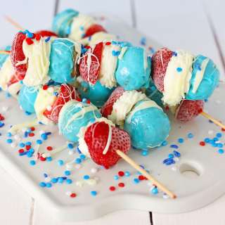Patriotic Donut Kabobs