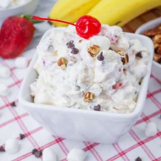 Banana Split Fluff Salad