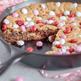 Valentine’s Day Skillet Cookie