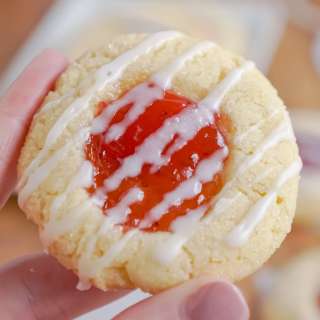 Strawberry Thumbprint Cookies